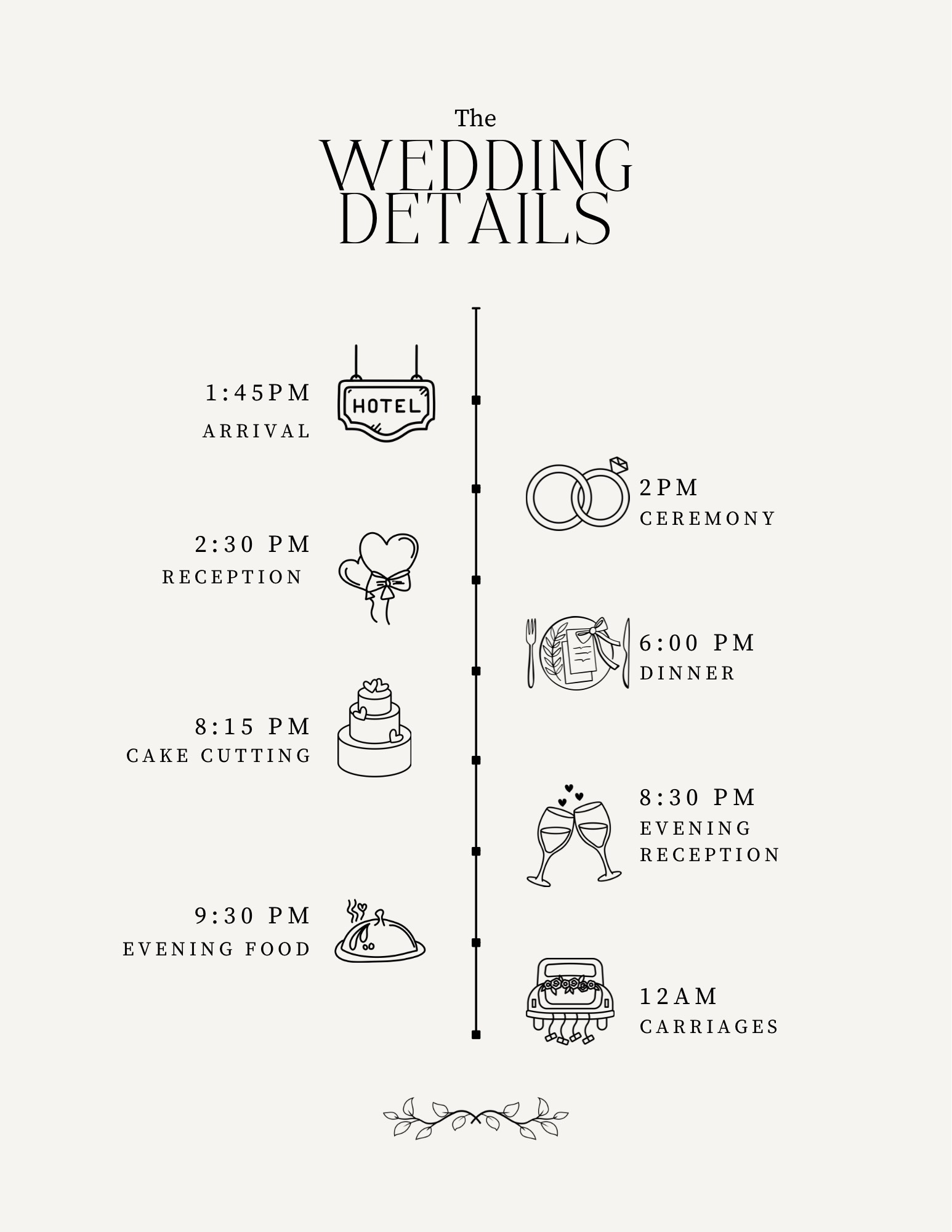 Wedding Timeline